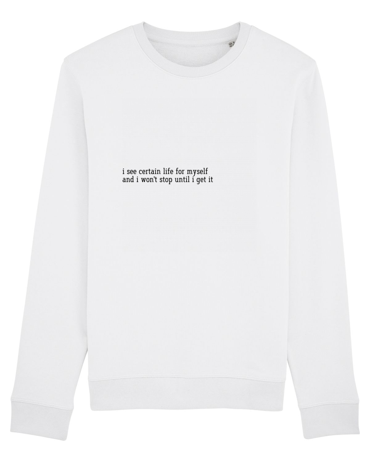 Bluză mânecă lungă Unisex Rise White