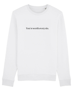 you re worth every sin Bluză mânecă lungă Unisex Rise