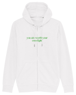 you are worth... Hanorac cu fermoar Unisex Connector