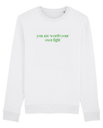 you are worth... Bluză mânecă lungă Unisex Rise