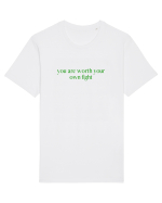 you are worth... Tricou mânecă scurtă Unisex Rocker