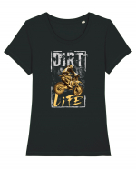 Dirt Life Tricou mânecă scurtă guler larg fitted Damă Expresser