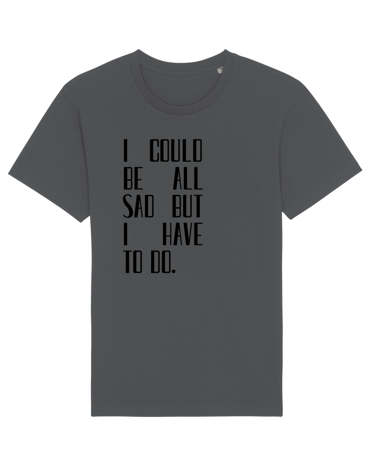 Tricou mânecă scurtă Unisex Rocker Anthracite