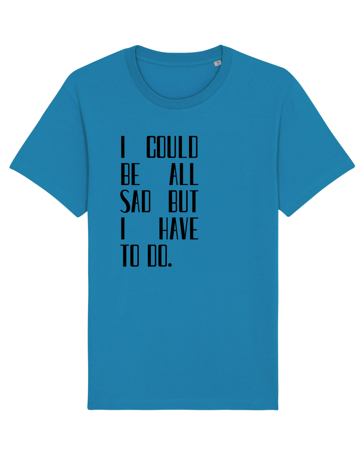 Tricou mânecă scurtă Unisex Rocker Azur