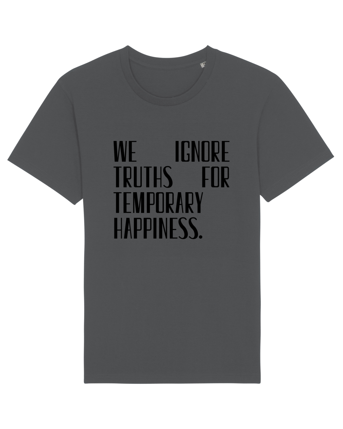 Tricou mânecă scurtă Unisex Rocker Anthracite