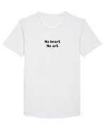 no heart no art Tricou mânecă scurtă guler larg Bărbat Skater