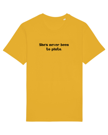 she s never been to pluto Spectra Yellow
