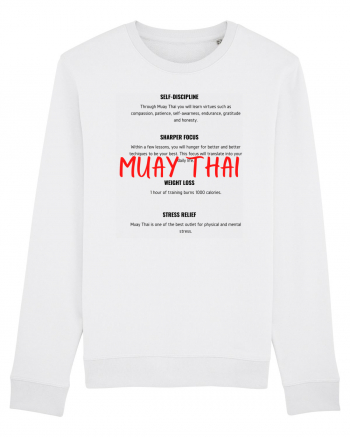 muat thai sharper White