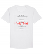 muat thai sharper Tricou mânecă scurtă guler larg Bărbat Skater