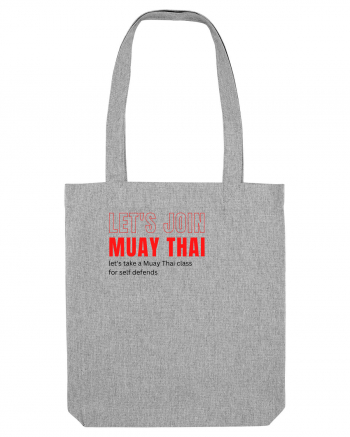let s join muay thai Heather Grey