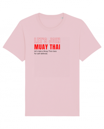 let s join muay thai Cotton Pink