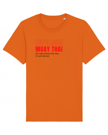 let s join muay thai Bright Orange