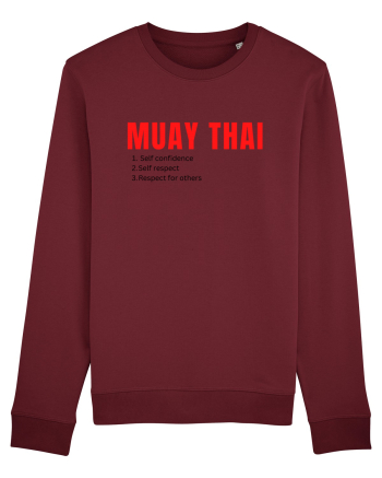 muat thai 1 2 3 Burgundy