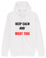 keep kalm and muay thai Hanorac cu fermoar Unisex Connector