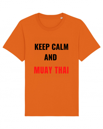 keep kalm and muay thai Bright Orange