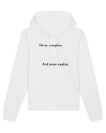 never complain... Hanorac Unisex Drummer