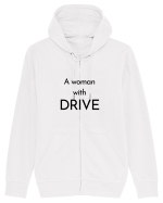 a woman with drive 2 Hanorac cu fermoar Unisex Connector