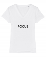 focus Tricou mânecă scurtă guler V Damă Evoker