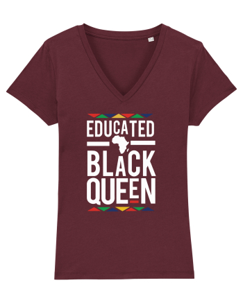Educated Black Queen Burgundy