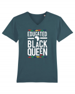 Educated Black Queen Tricou mânecă scurtă guler V Bărbat Presenter