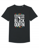 Educated Black Queen Tricou mânecă scurtă guler larg Bărbat Skater