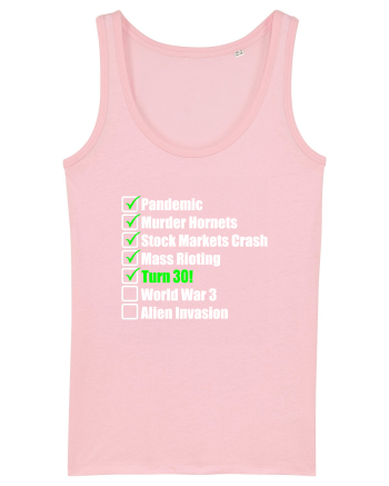 30 Year Old Funny Birthday Checklist Cotton Pink
