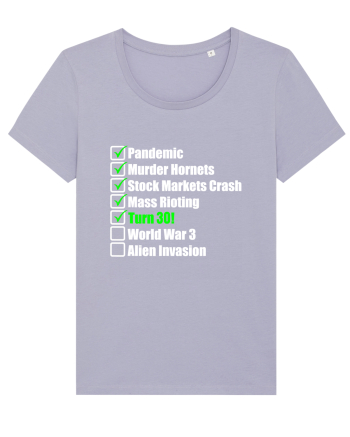 30 Year Old Funny Birthday Checklist Lavender
