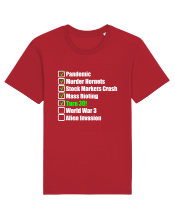 30 Year Old Funny Birthday Checklist Red