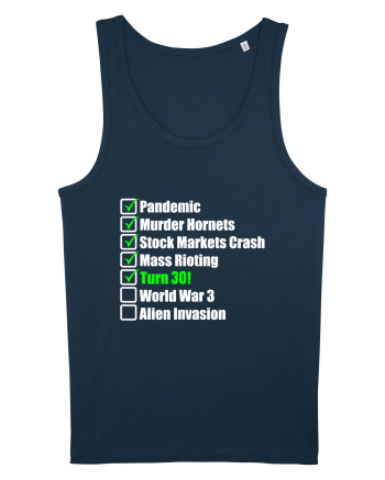 30 Year Old Funny Birthday Checklist Navy