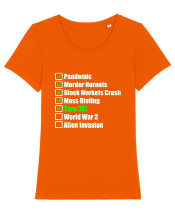 35 Year Old Funny Birthday Checklist Bright Orange