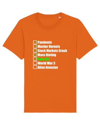 35 Year Old Funny Birthday Checklist Bright Orange