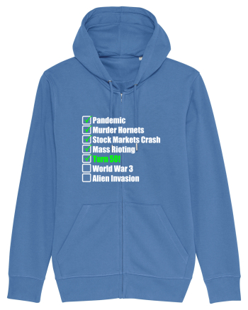 50 Year Old Funny Birthday Checklist Bright Blue