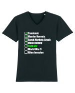 65 Year Old Funny Birthday Checklist Tricou mânecă scurtă guler V Bărbat Presenter
