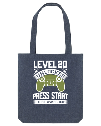 Level 20 Unlocked Press Start To Be Awesome Midnight Blue