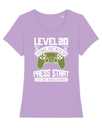 Level 20 Unlocked Press Start To Be Awesome Lavender Dawn