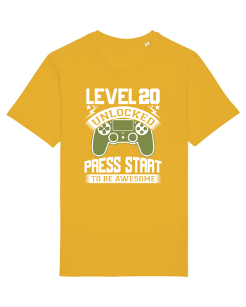 Level 20 Unlocked Press Start To Be Awesome Spectra Yellow