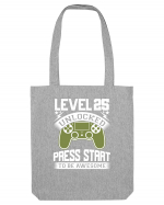 Level 25 Unlocked Press Start To Be Awesome Sacoșă textilă
