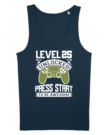 Level 25 Unlocked Press Start To Be Awesome Navy