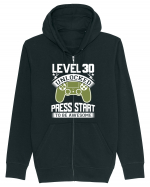 Level 30 Unlocked Press Start To Be Awesome Hanorac cu fermoar Unisex Connector