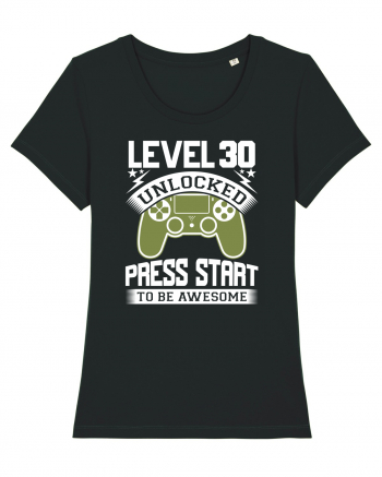 Level 30 Unlocked Press Start To Be Awesome Black
