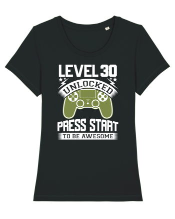 Level 30 Unlocked Press Start To Be Awesome Black