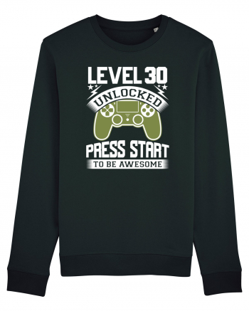 Level 30 Unlocked Press Start To Be Awesome Black