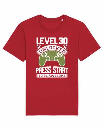 Level 30 Unlocked Press Start To Be Awesome Red