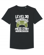 Level 30 Unlocked Press Start To Be Awesome Tricou mânecă scurtă guler larg Bărbat Skater