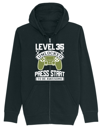 Level 35 Unlocked Press Start To Be Awesome Black