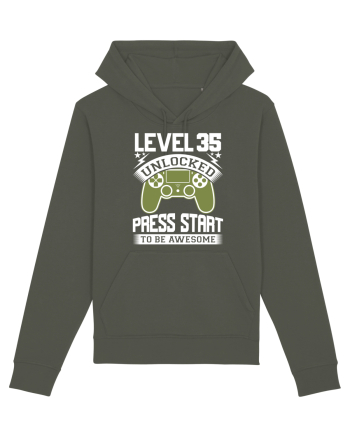 Level 35 Unlocked Press Start To Be Awesome Khaki