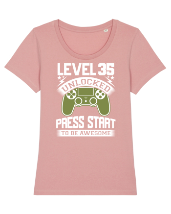 Level 35 Unlocked Press Start To Be Awesome Canyon Pink
