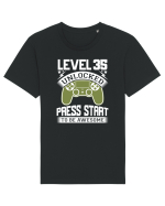 Level 35 Unlocked Press Start To Be Awesome Tricou mânecă scurtă Unisex Rocker