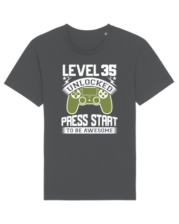 Level 35 Unlocked Press Start To Be Awesome Anthracite