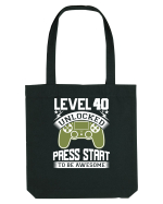 Level 40 Unlocked Press Start To Be Awesome Sacoșă textilă